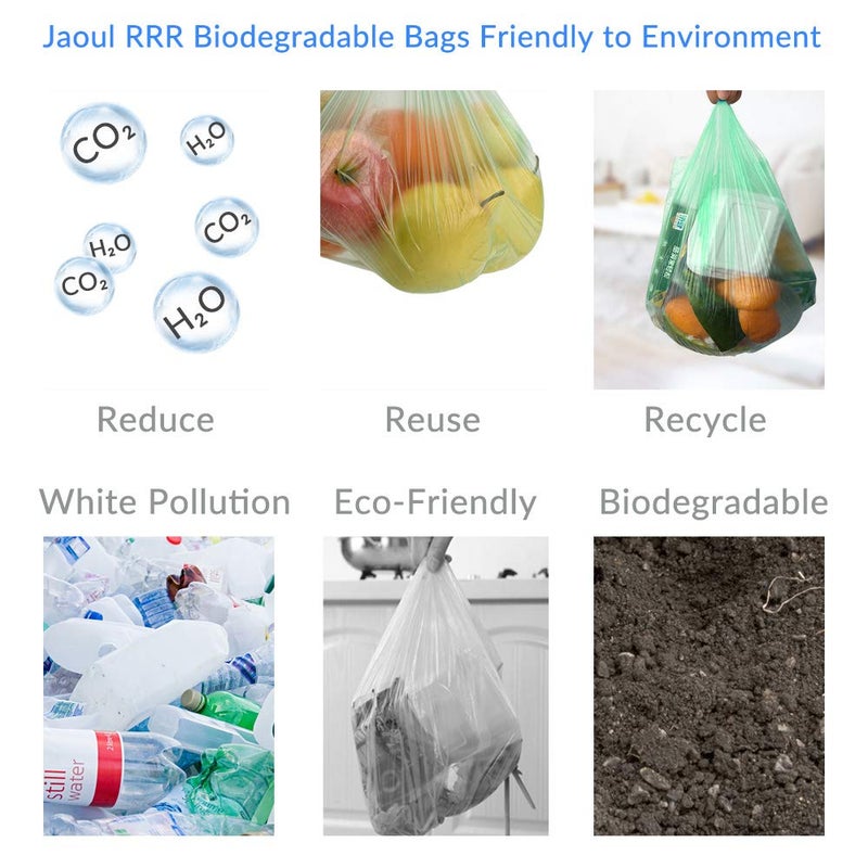 Jaoul Trash Bags 2.6 Gallon, Small Garbage Bags, Strong & Unscented Mini Trash Bags for Kitchen, Bathroom, Office, Restroom, Car, Green, 80 Counts - Image 5